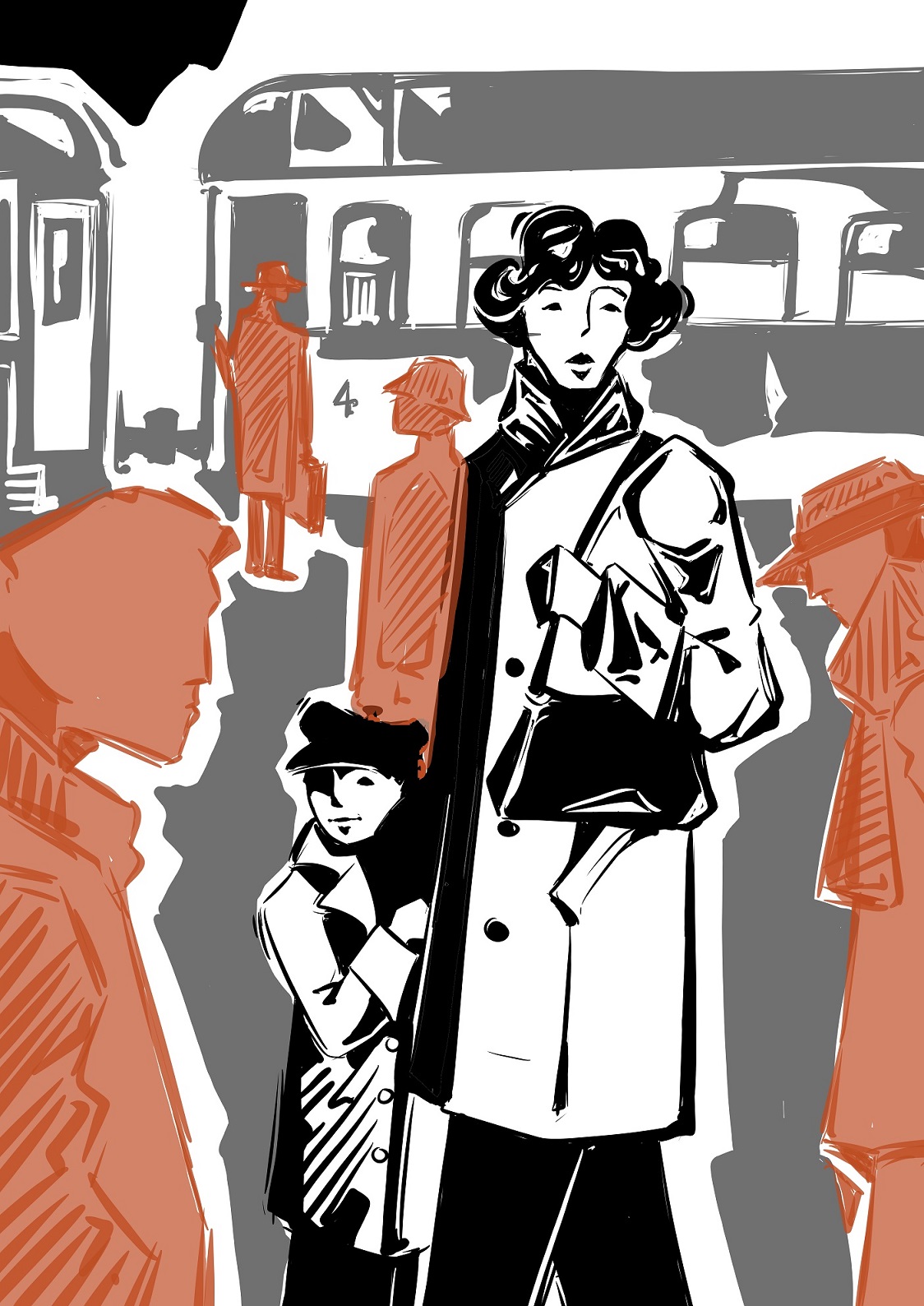 Nástupiště vlaku.